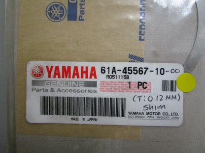 *NEW OEM* 0810 Yamaha (T: 0.12MM) Shim 61A-45567-10-00