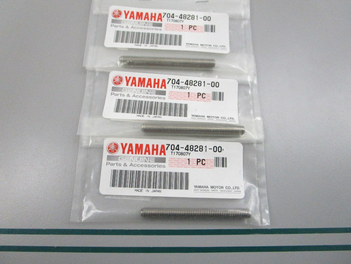 NEW OEM (LOT OF 3) EL8-48281-00-00 Yamaha Screw 0810