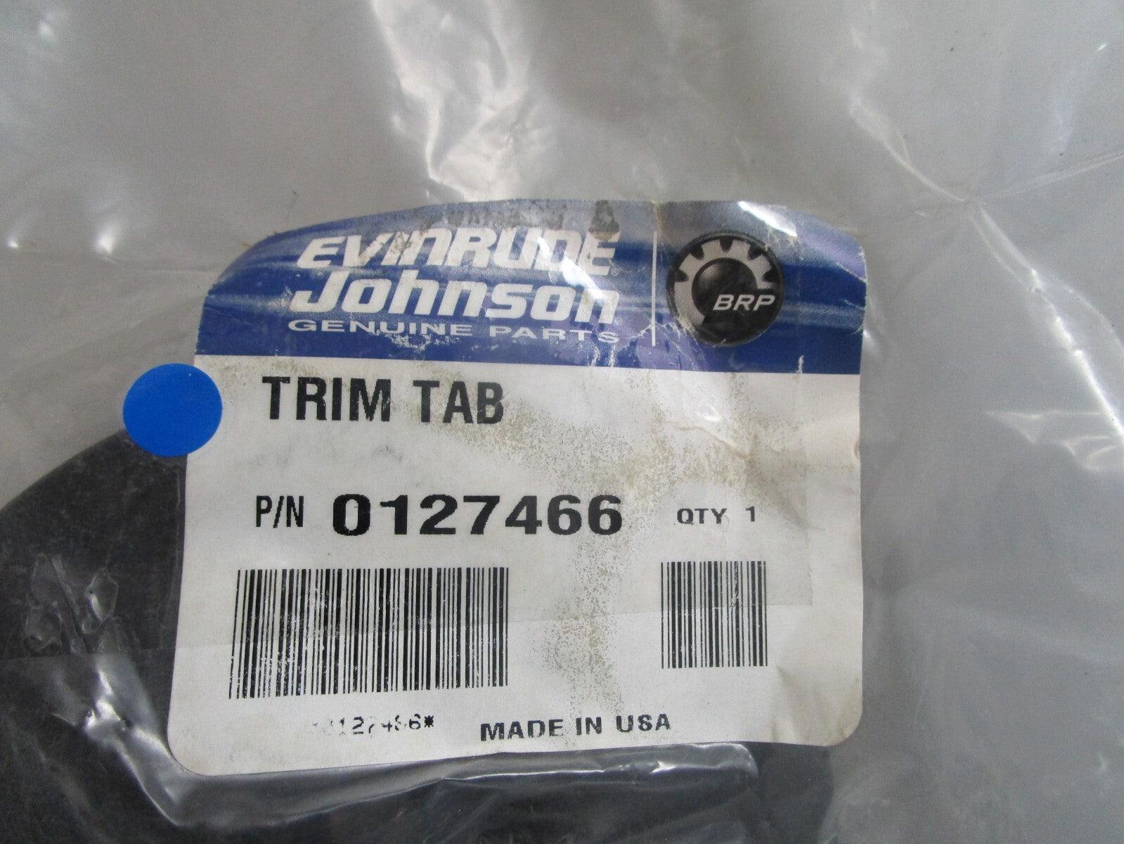 *NEW OEM* 0810 OMC Johnson Evinrude Trim Tab 127466 0127466