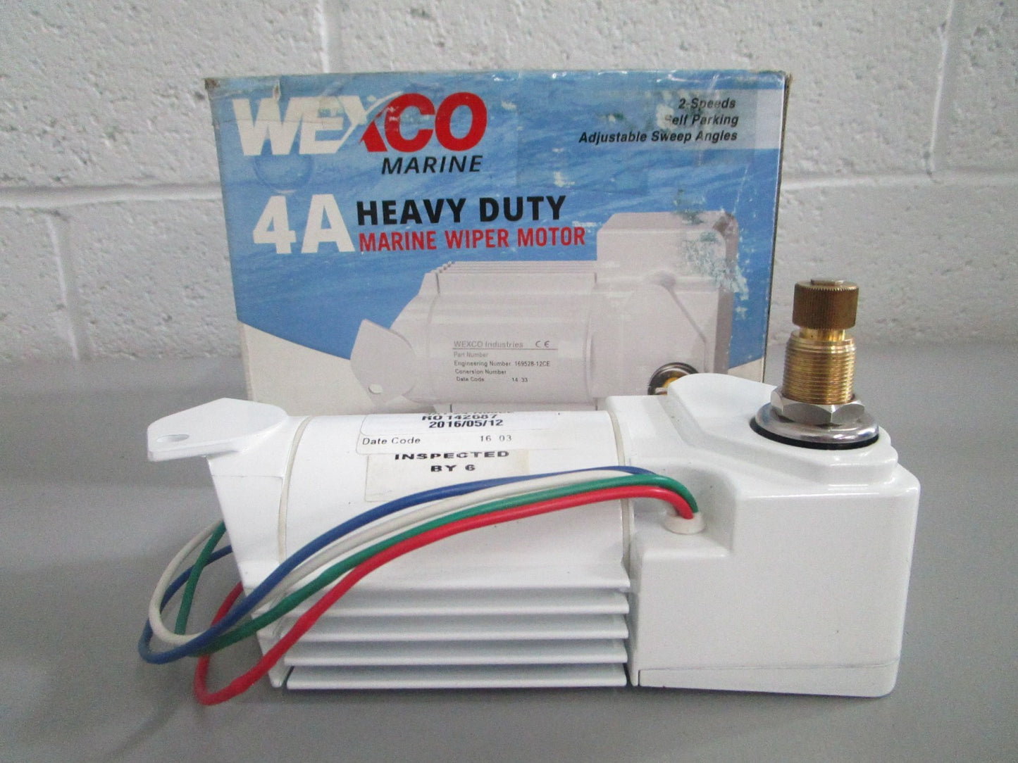 NEW OEM 4A1.24.R80CE Wexco Marine 4A Heavy Duty Marine Wiper Motor 0820
