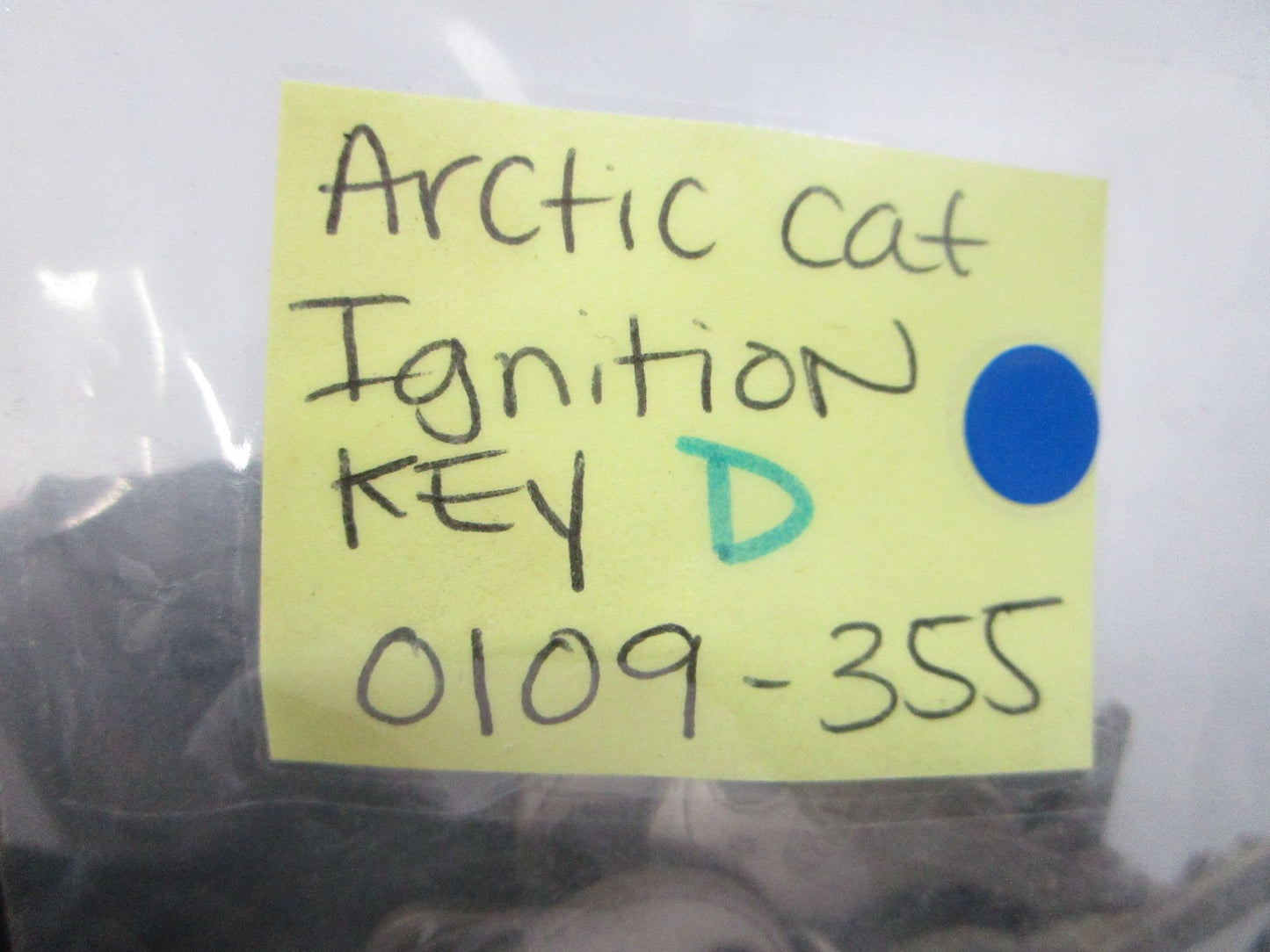 NEW OEM (LOT OF 2) 0109-355 Arctic Cat Ignition Key D 0810