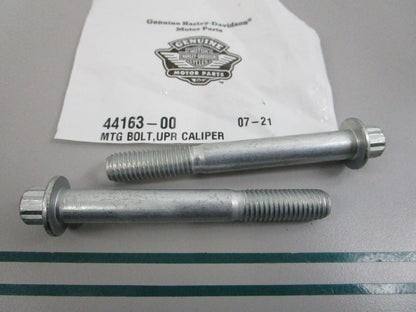 NEW OEM (LOT OF 2) 44163-00 Harley Davidson Upper Mounting Bolt 0810