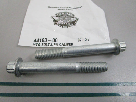 NEW OEM (LOT OF 2) 44163-00 Harley Davidson Upper Mounting Bolt 0810