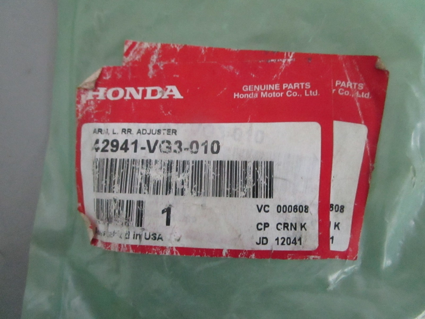 *NEW OEM* 0820 Honda Left Rear Adjuster Arm 42941-VG3-010