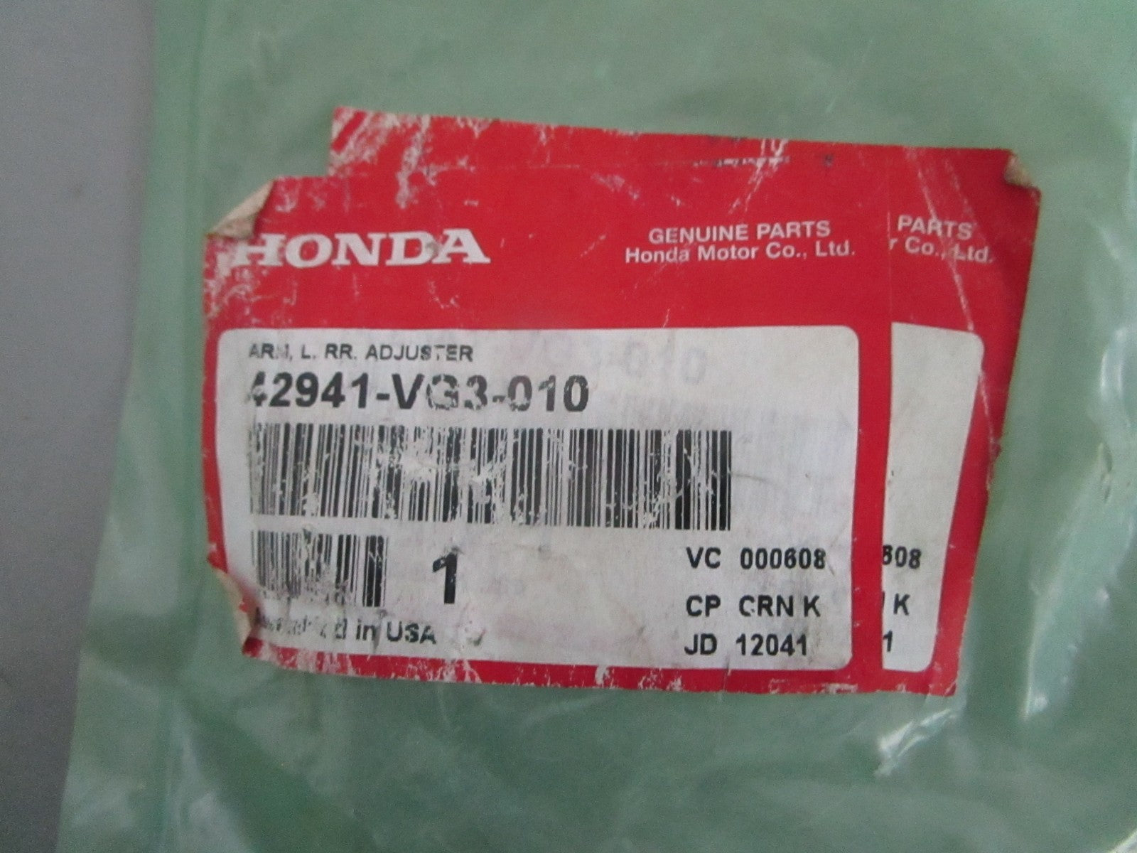 *NEW OEM* 0820 Honda Left Rear Adjuster Arm 42941-VG3-010