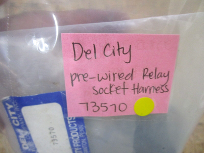 *NEW* 0750 Del City PRE-WIRED RELAY SOCKET HARNESS 73570