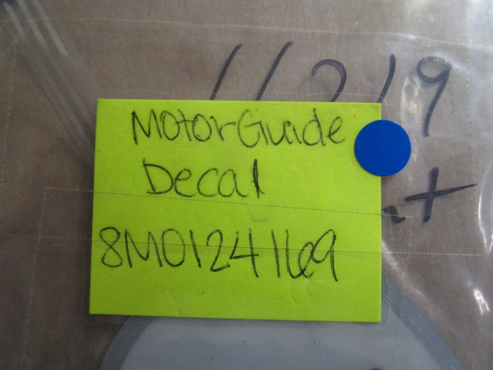 *NEW OEM* 0810 MotorGuide Decal 8M0124169