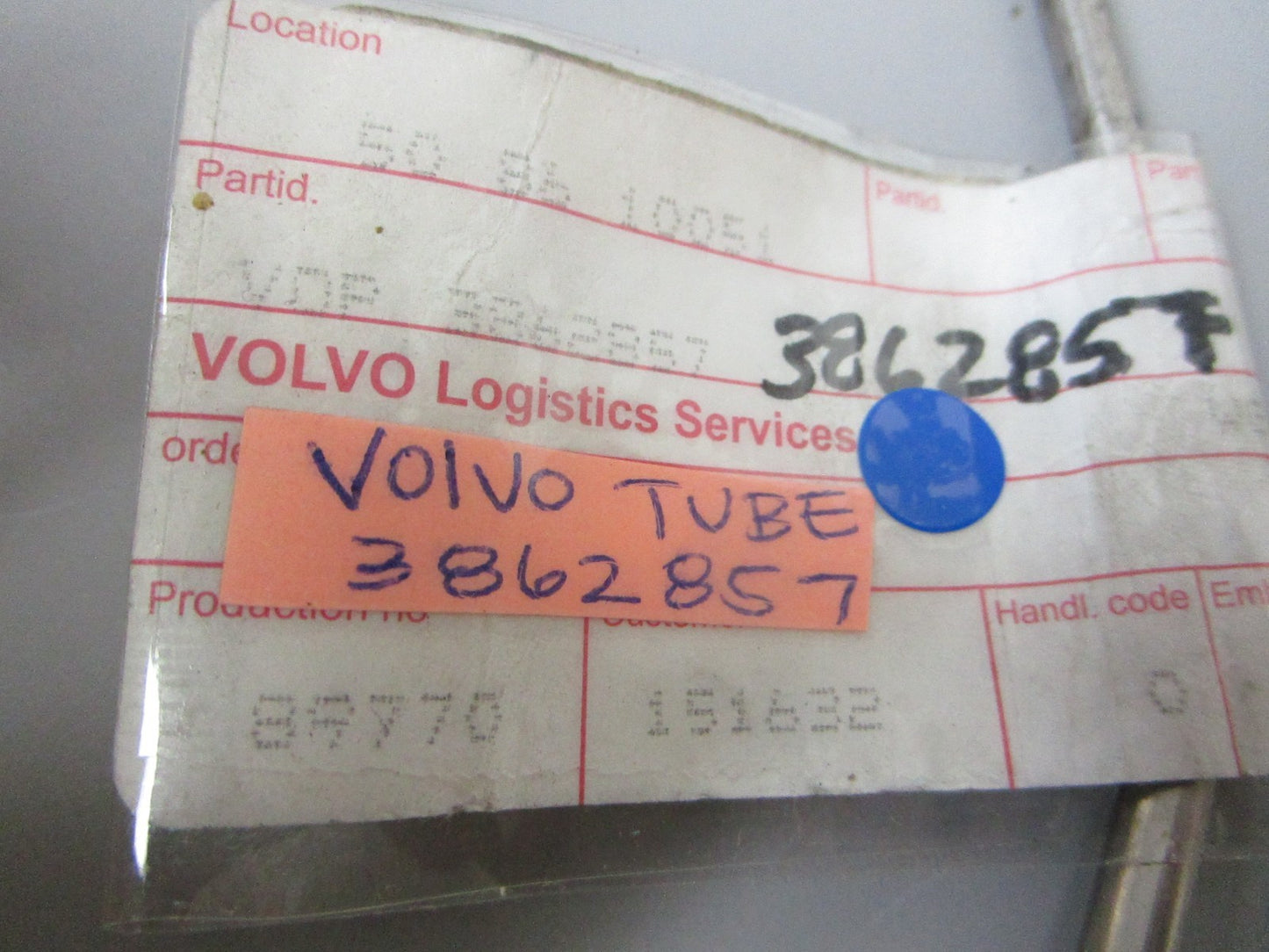 NEW OEM Volvo Penta 3862857 Tube 0720