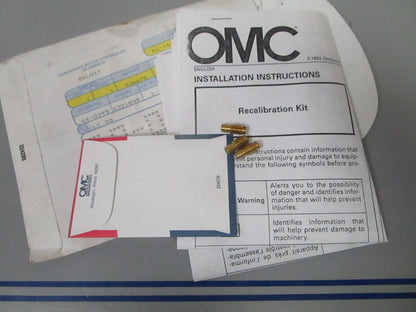 *NEW OEM* 0810 OMC Johnson Evinrude 60 HP Orifice Kit 436678 0436678