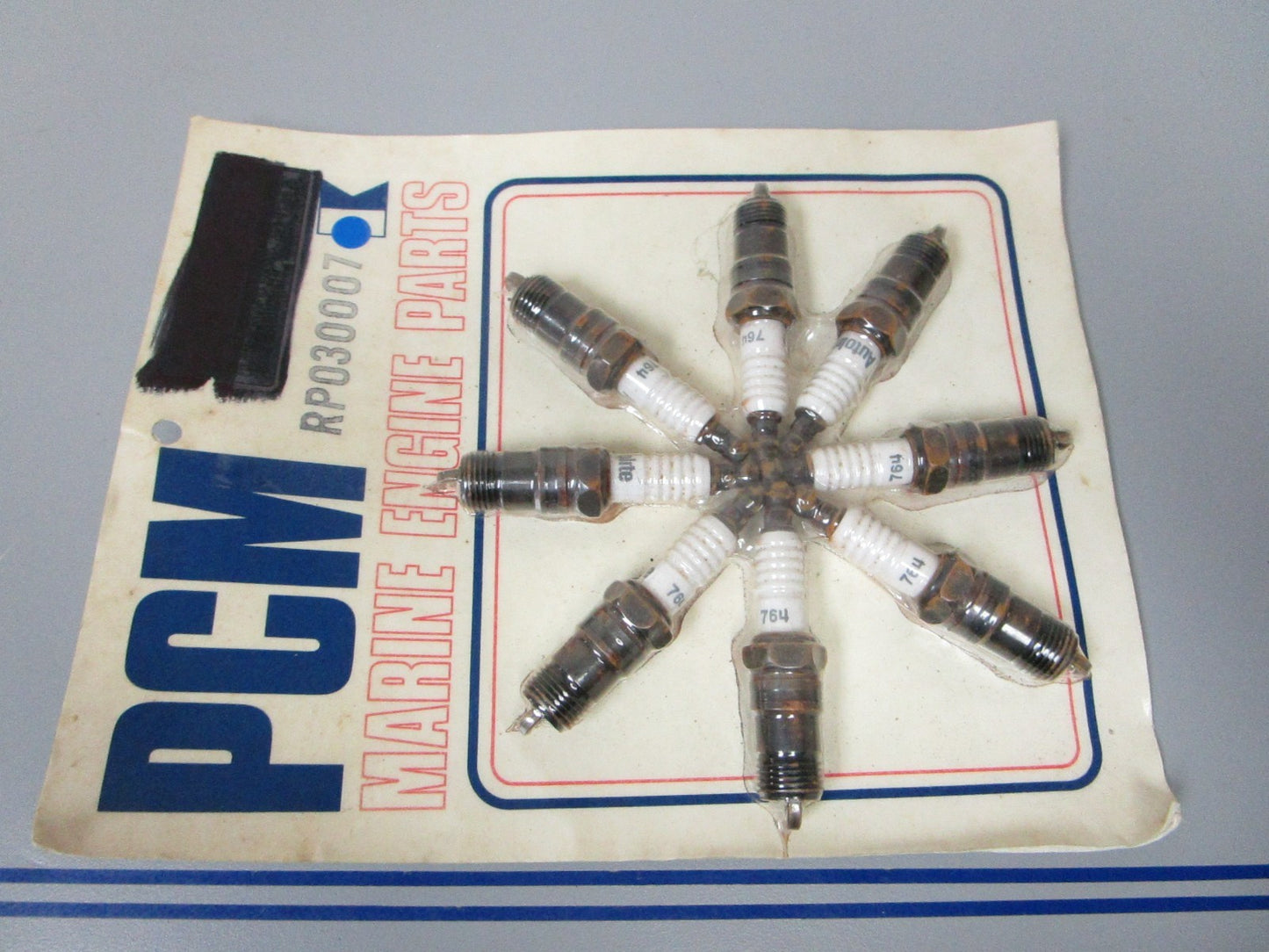 NEW OEM RP030007 Pleasure Craft Marine PCM Autolite #764 Spark Plug Set 0720