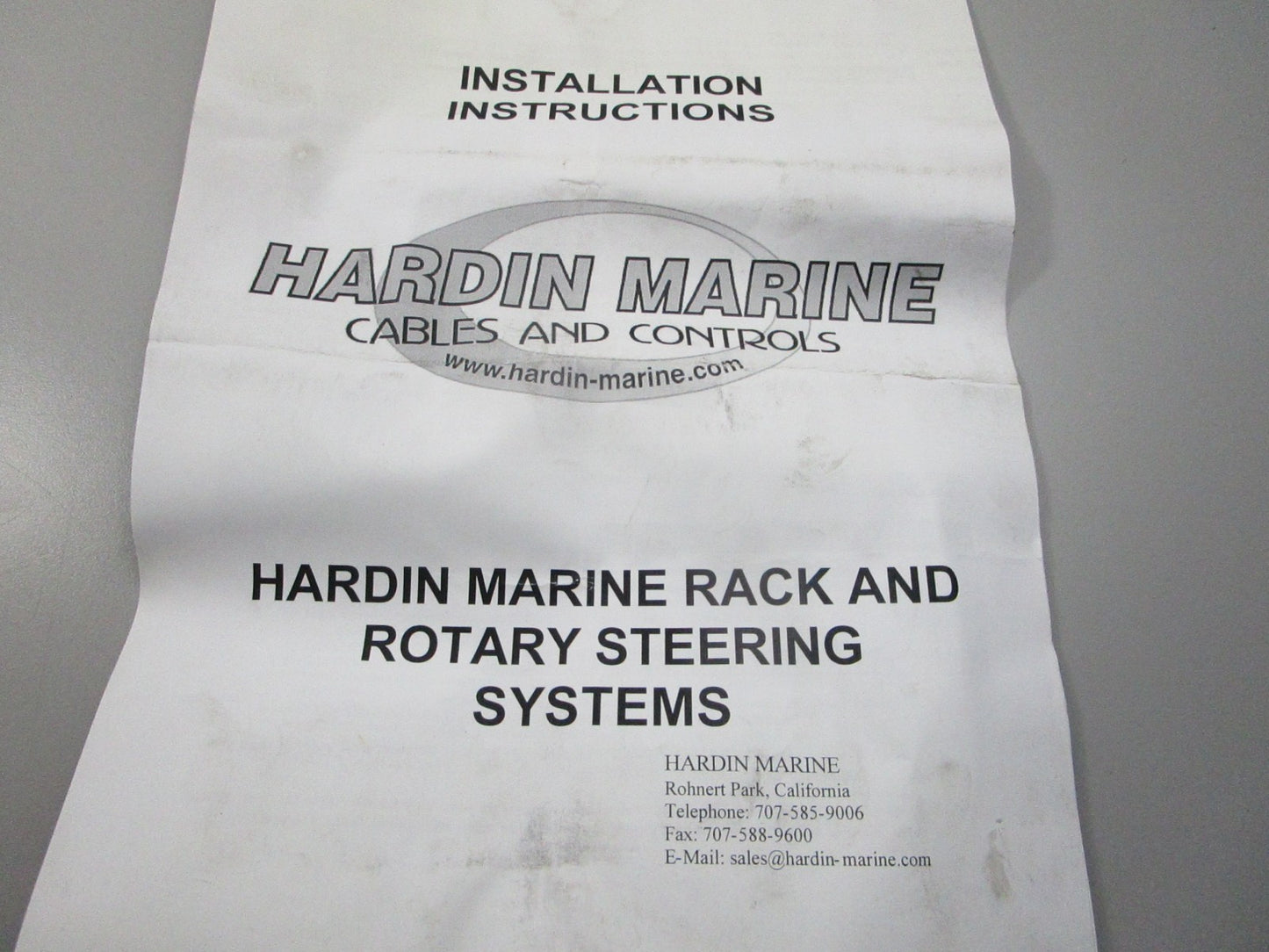 NEW OEM 620-370252 Hardin Marine Rack Helm 0810