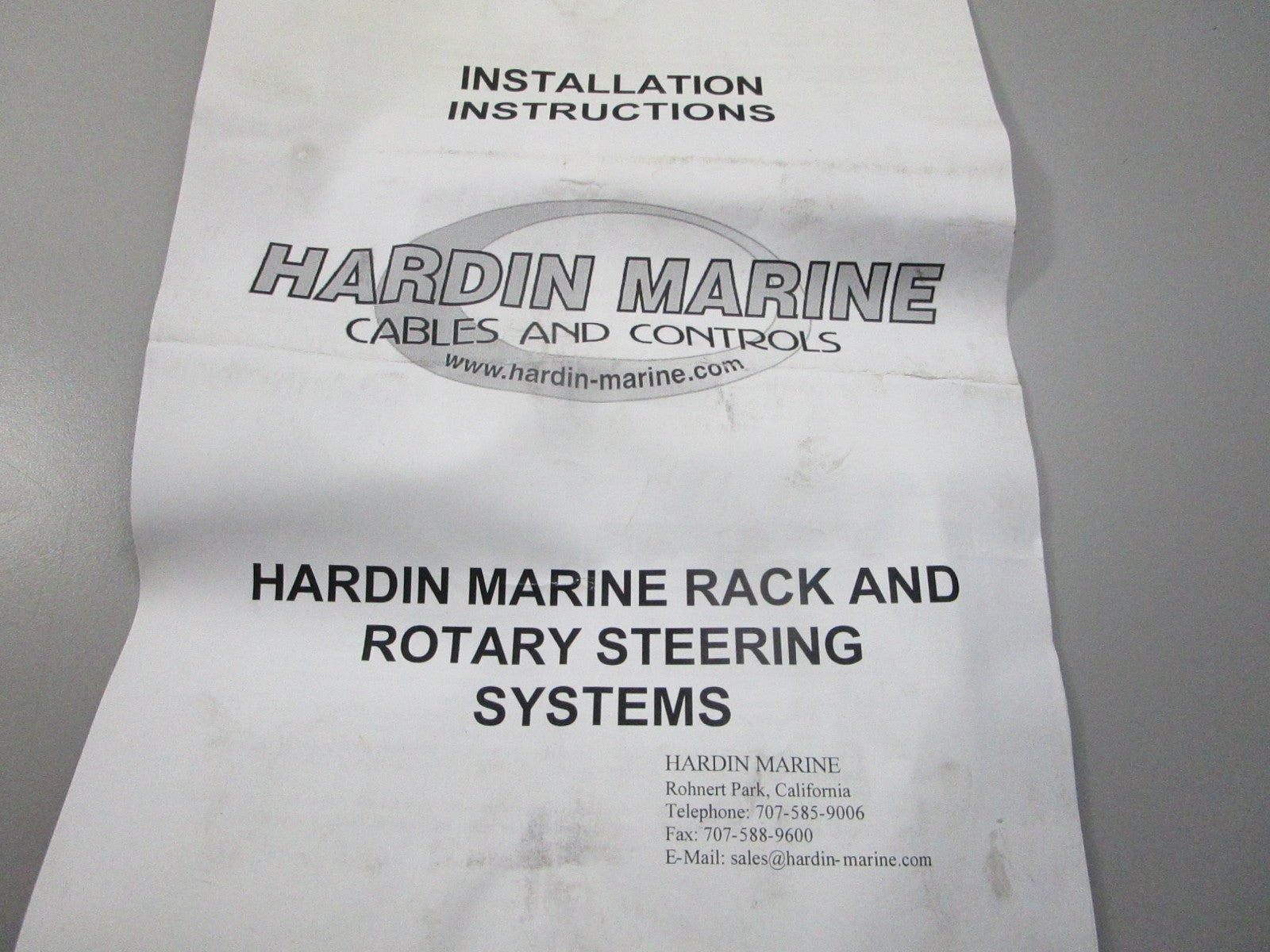 NEW OEM 620-370252 Hardin Marine Rack Helm 0810