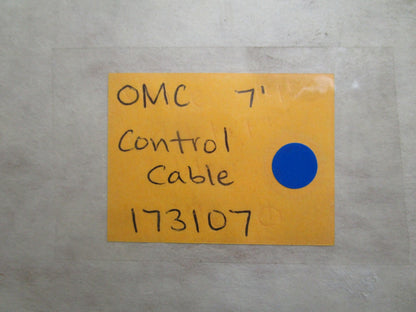 *NEW OEM* 0820 OMC Johnson Evinrude 7' Control Cable 173107 0173107