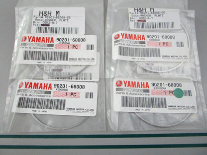 NEW OEM (LOT OF 4) 90201-68008-00 Yamaha Plate Washer 0810