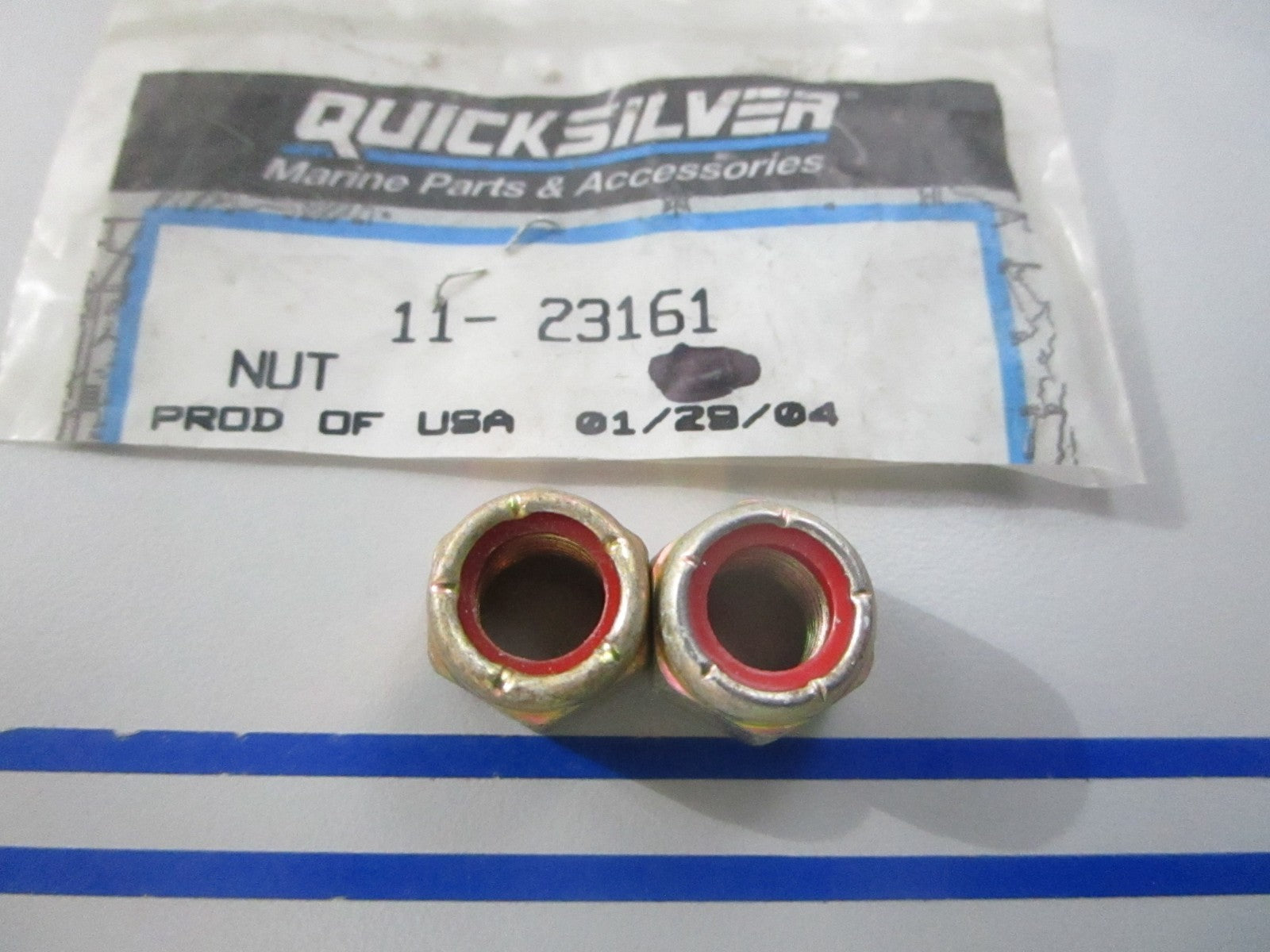 NEW OEM (LOT OF 2) 11-23161 Mercury Quicksilver Nut 0810