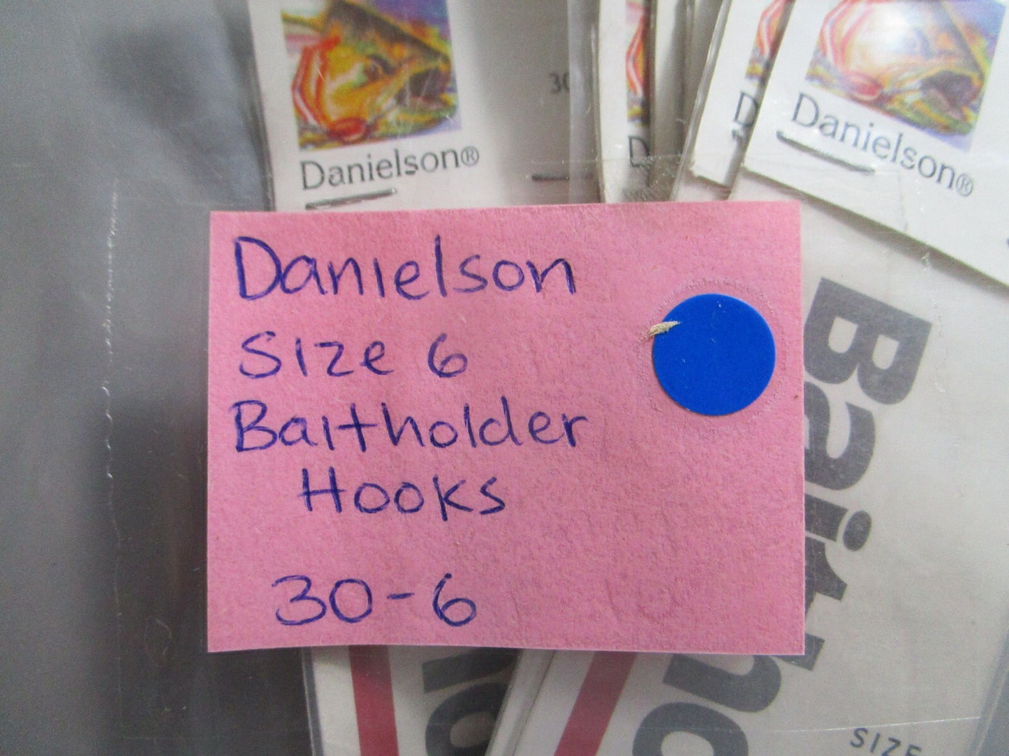 *NEW* 0770 Danielson Size 6 Baitholder Hooks 30-6