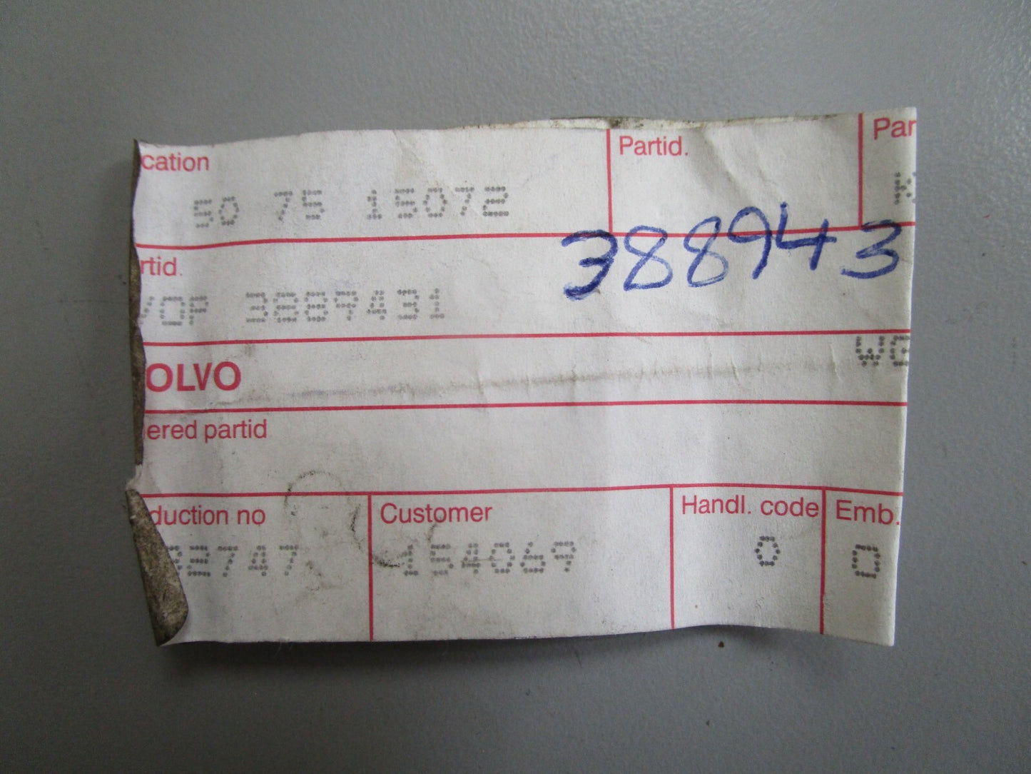 *NEW OEM* 0820 Volvo Penta Service Kit 3889431