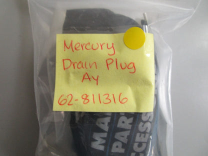 *NEW OEM* 0810 Mercury Quicksilver Drain Plug Assembly 62-811316