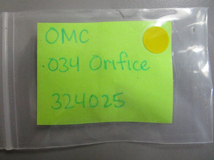 *NEW OEM* 0810 OMC Johnson Evinrude .034 Orifice 324025 0324025