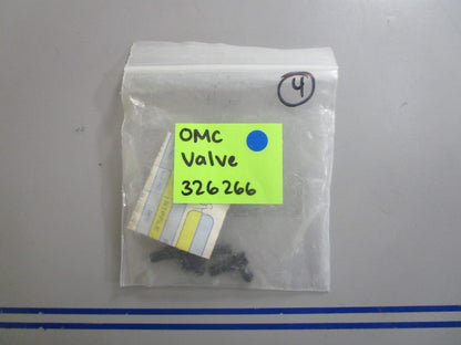 *NEW OEM* 0810 OMC Johnson Evinrude Valve 326266 0326266