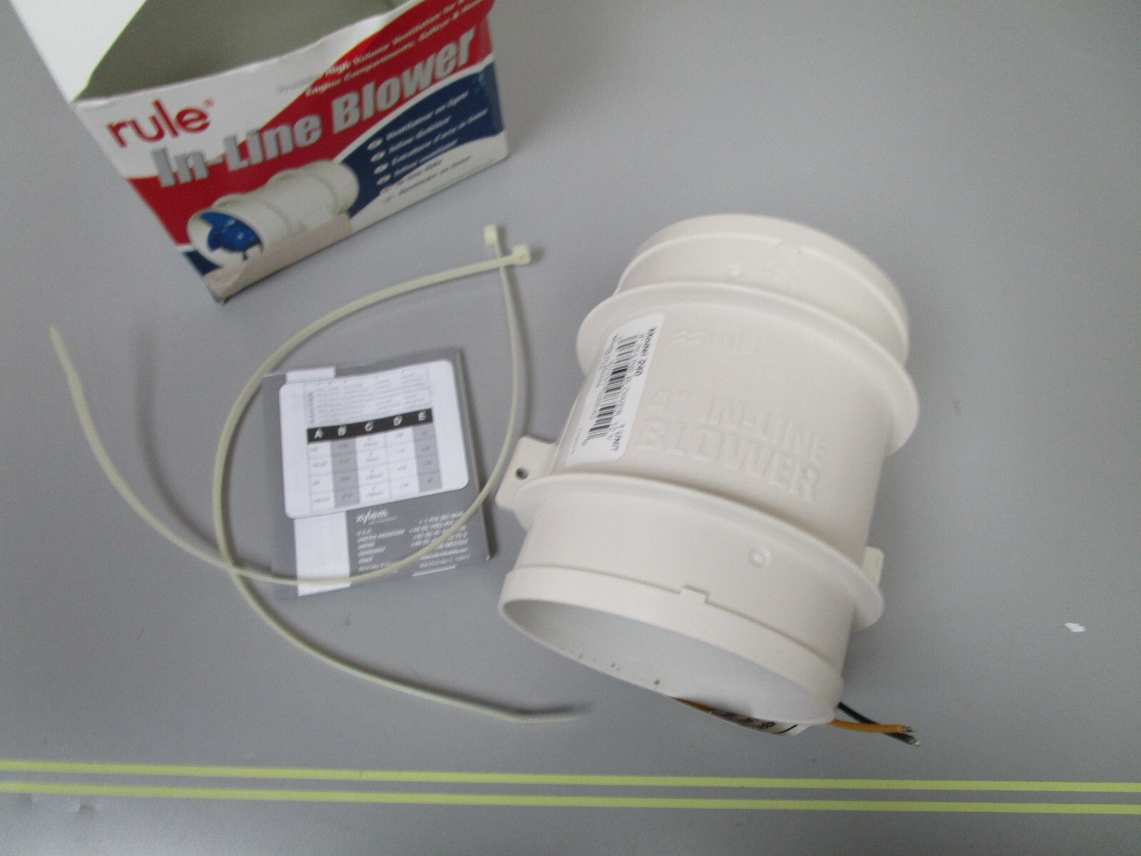 *NEW OEM* 0720 Rule 12v 4" In-Line Blower Model: 240 29-240
