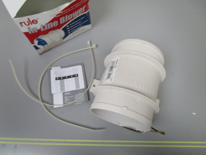 *NEW OEM* 0720 Rule 12v 4" In-Line Blower Model: 240 29-240