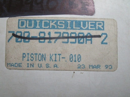 *NEW OEM* 0820 Mercury Quicksilver .010 Piston 700-817990A2