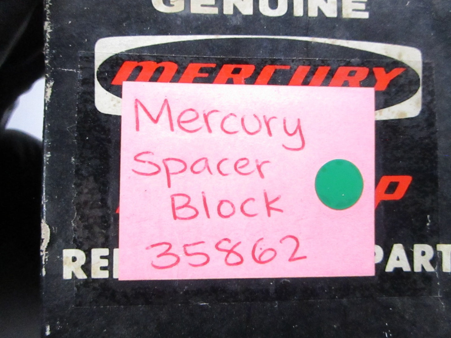 NEW OEM 35862 Mercury Quicksilver Spacer Block 0810