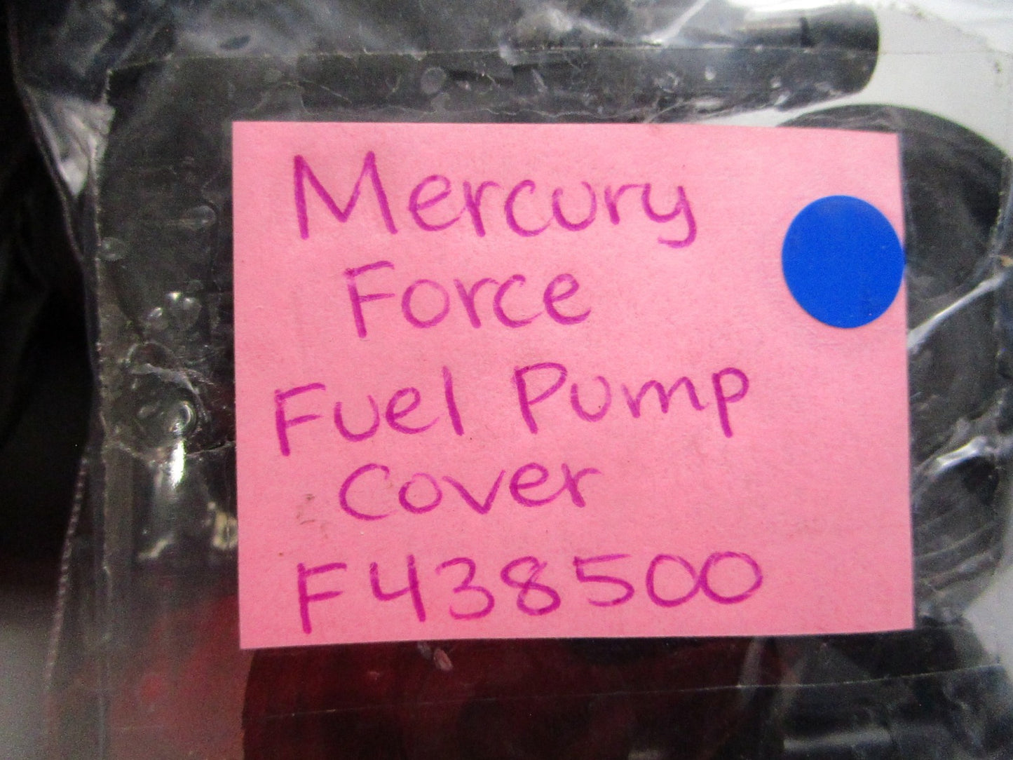 NEW OEM F438500 Mercury Force Fuel Pump Cover 0810