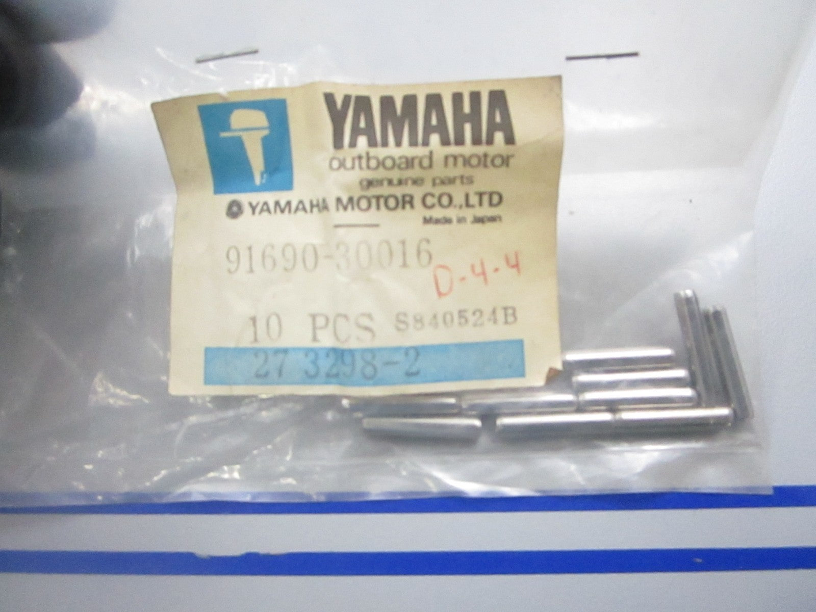 *NEW OEM* (LOT OF 10) 0810 Yamaha Spring Pin 91690-30016-00
