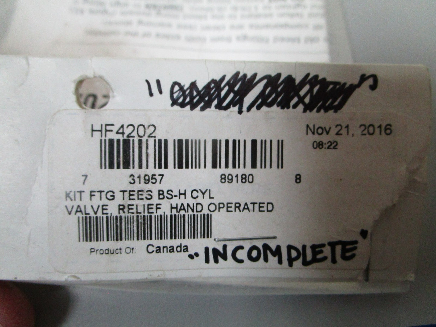 *NEW* 0810 SeaStar *Incomplete* Fitting Kit HF4202