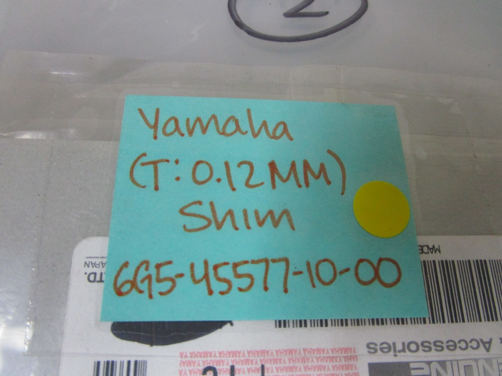 *NEW OEM* 0810 Yamaha (T:0.12MM) Shim 6G5-45577-10-00