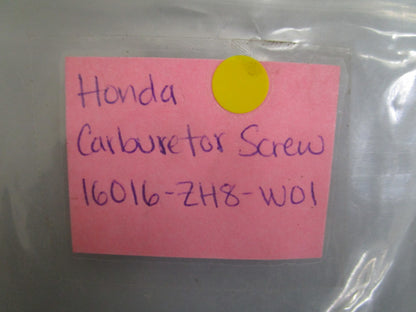 *NEW OEM* 0810 Honda Carburetor Screw 16016-ZH8-W01