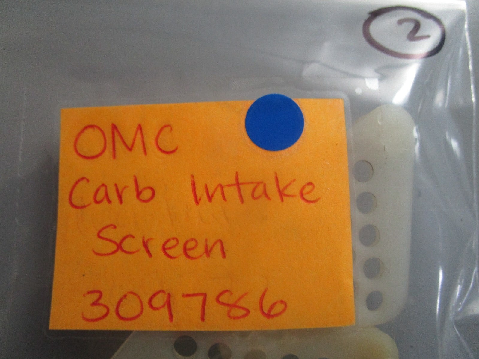 *NEW OEM* 0810 OMC Johnson Evinrude Carburetor Intake Screen 309786 0309786