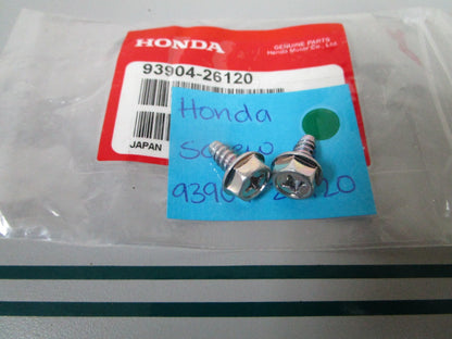 NEW OEM (LOT OF 2) 93904-26120 Honda Screw 0810