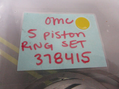 *NEW OEM* 0810 OMC Johnson Evinrude 5 Piston Ring Set 378415 0378415