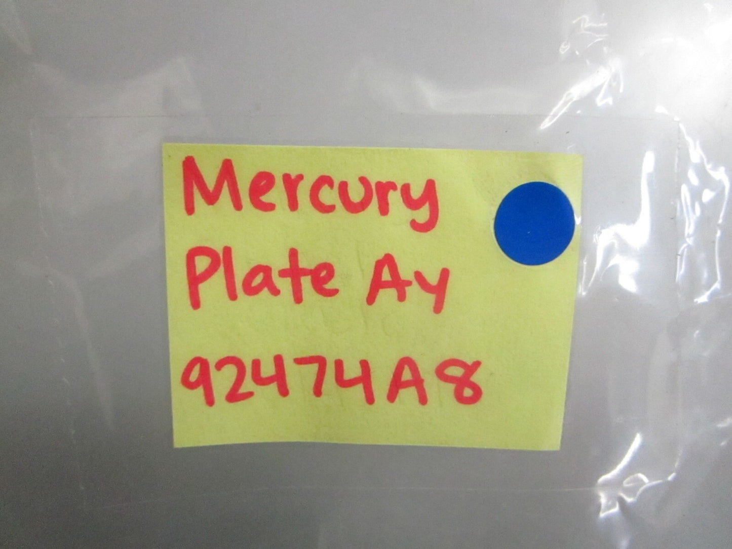 *NEW OEM* 0820 Mercury Quicksilver Plate Ay 92474A8