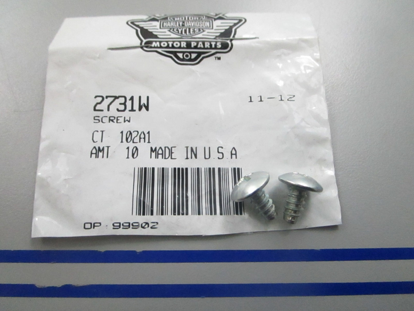 *NEW OEM* (LOT OF 2) 0810 Harley Davidson Screw 2731W