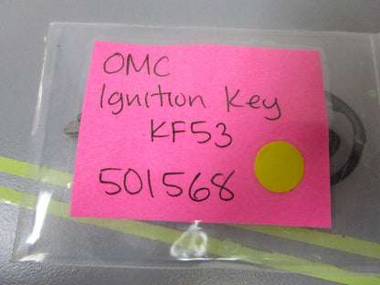 *NEW OEM* 0810 OMC Johnson Evinrude Ignition Key KF53 501568 0501568