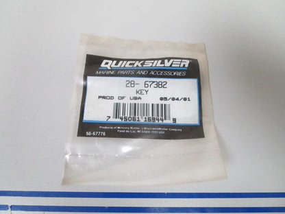 NEW OEM 28-67382 Mercury Quicksilver Key 0810