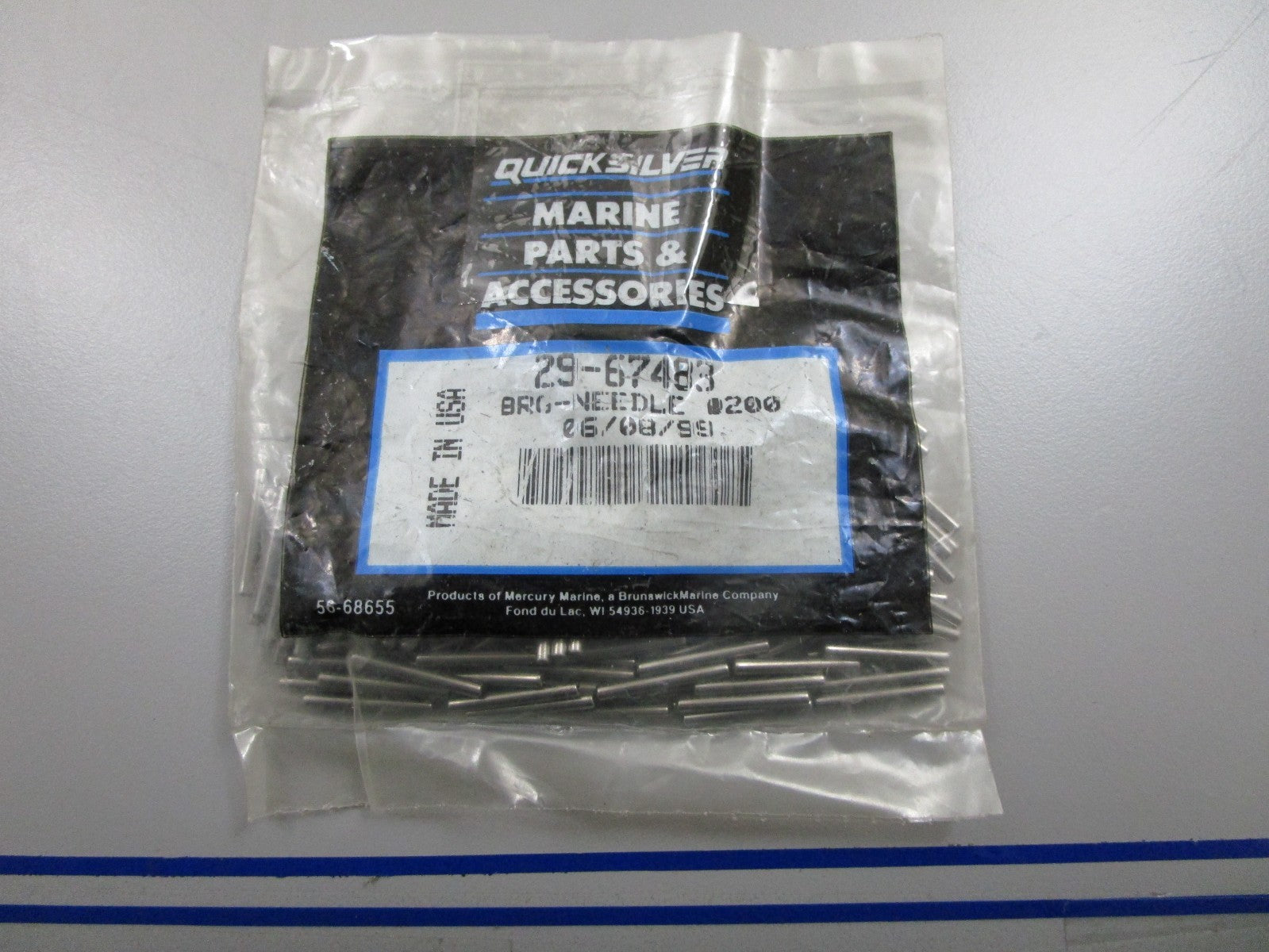 *NEW OEM* 0810 Mercury Quicksilver 200 Needle Bearing Set 29-67483