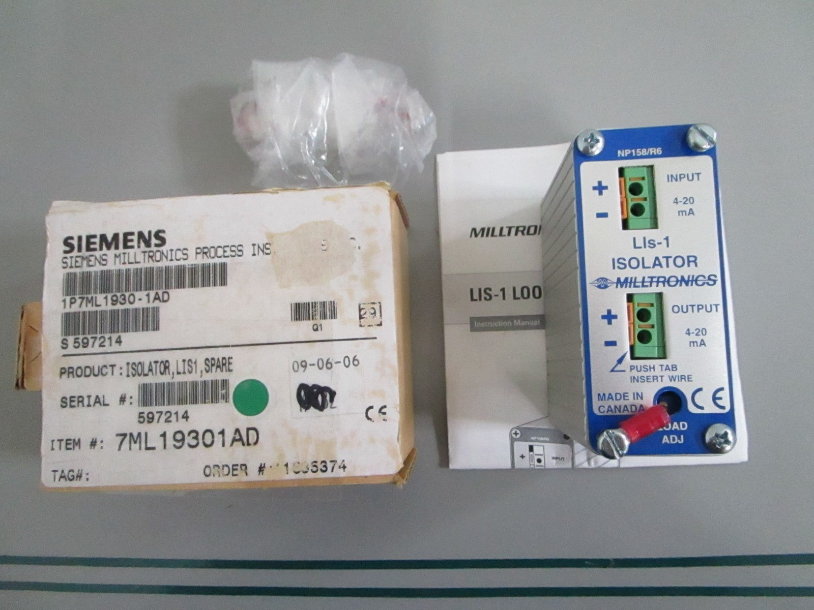 Siemens Milltronics 7ML1930-1AD Level Isolator NOS Genuine NEW OEM 0820