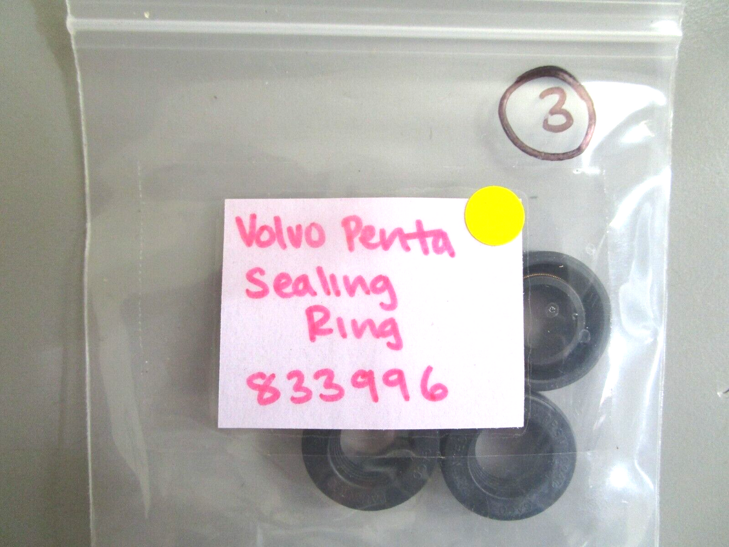 *NEW OEM* 0750 Volvo Penta SEALING RING 833996