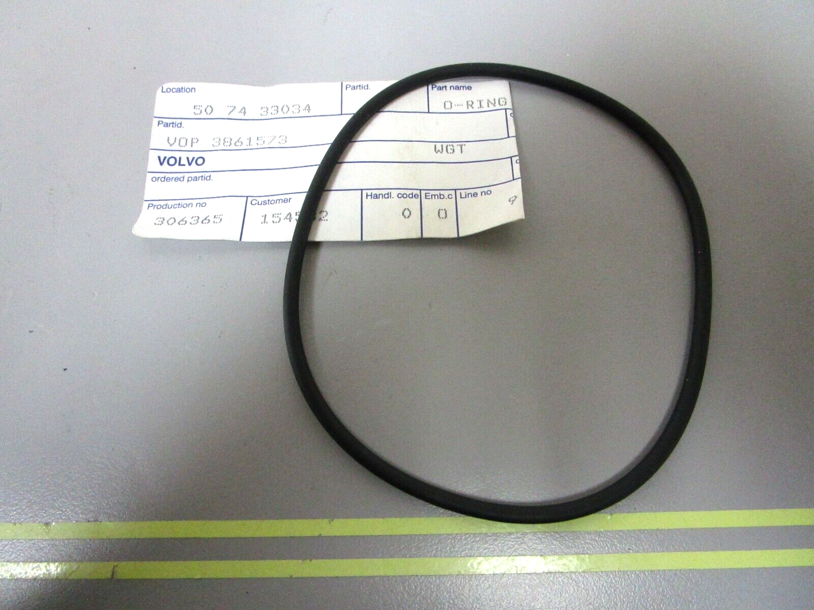 *NEW OEM* 0750 Volvo Penta O-RING 3861573