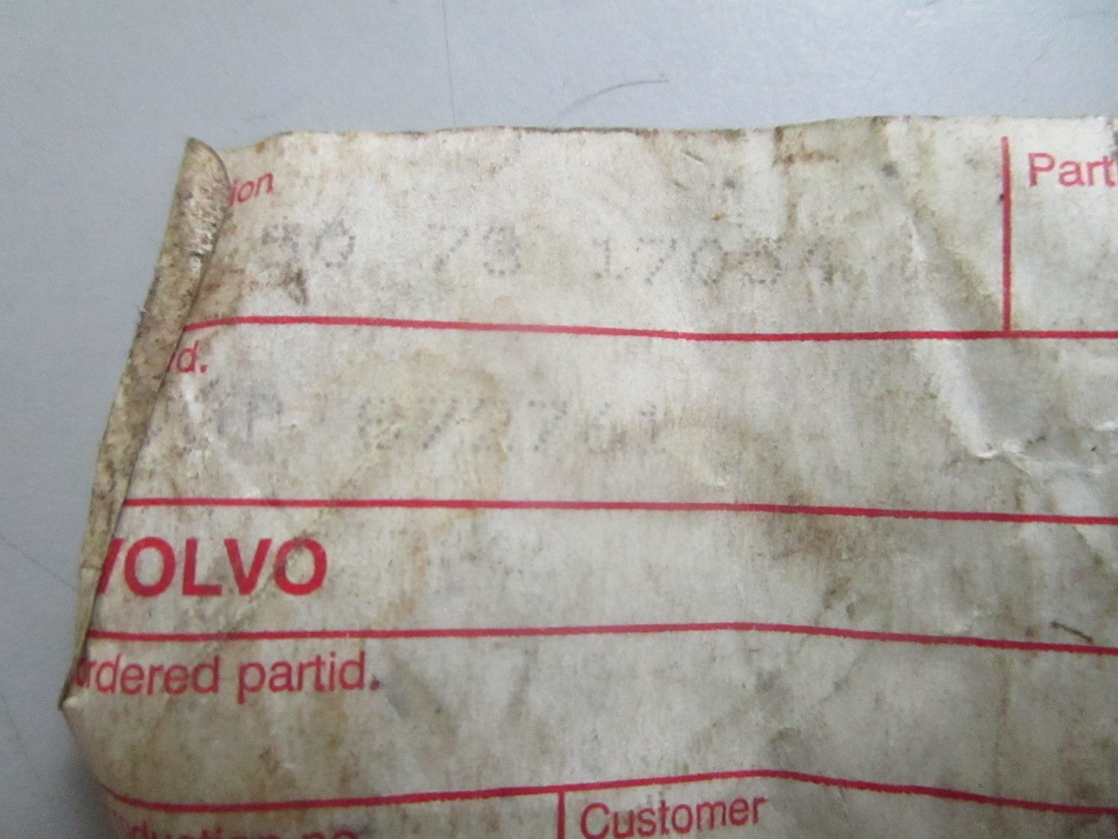 *NEW OEM* 0820 Volvo Penta Bushing 872761