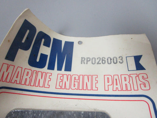 NEW OEM RP026003 Pleasure Craft Marine PCM Thermostat Kit 0720