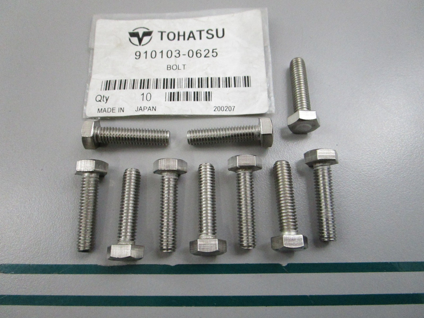 NEW OEM (LOT OF 10) 910103-0625 Tohatsu Bolt 0810