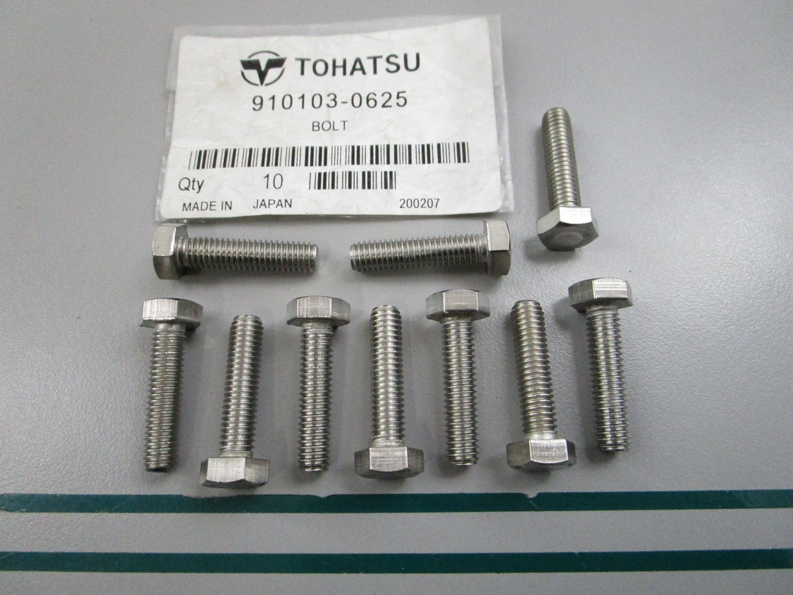 NEW OEM (LOT OF 10) 910103-0625 Tohatsu Bolt 0810