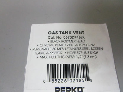 *NEW OEM* 0720 Perko Gas Tank Vent 0570DP4BLK
