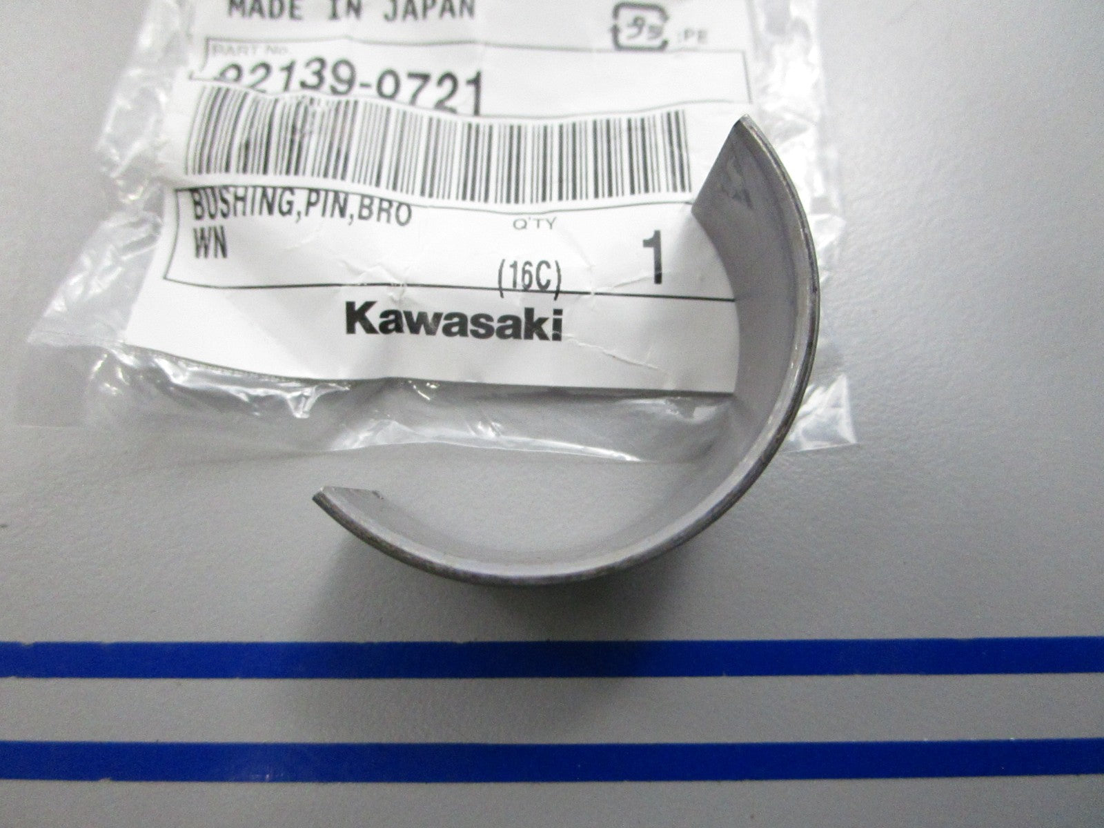 NEW OEM 92139-0721 Kawasaki Pin Bushing 0810